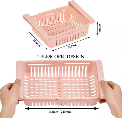 Canasto Organizador Colgante Para Heladera Extensible (x5)